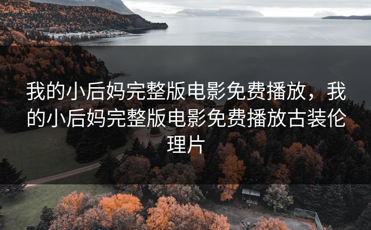 我的小后妈完整版电影免费播放，我的小后妈完整版电影免费播放古装伦理片